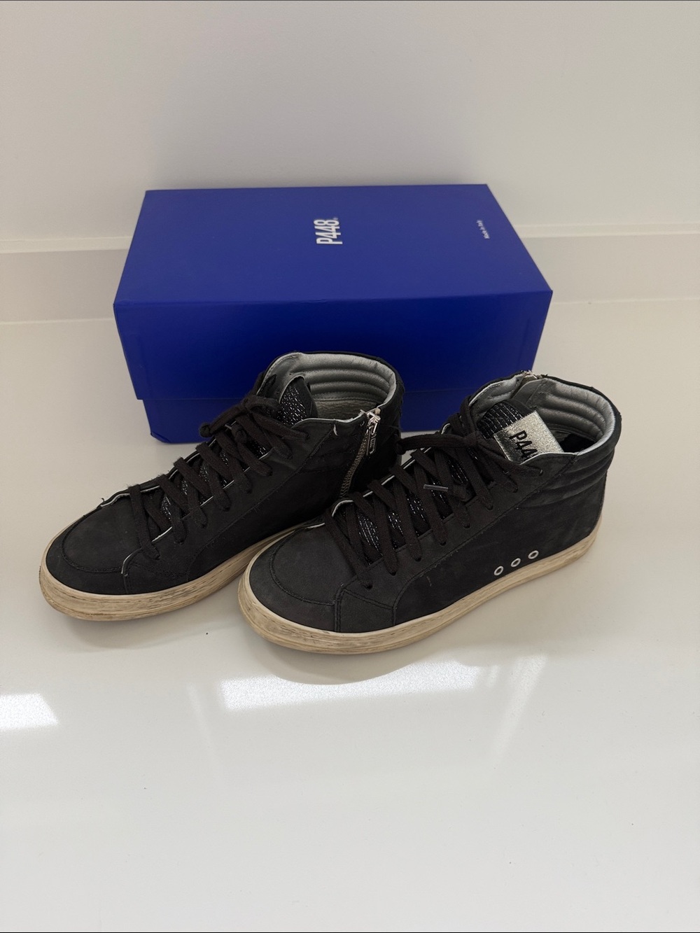 P448 Black High-Top women’s Sneakers
